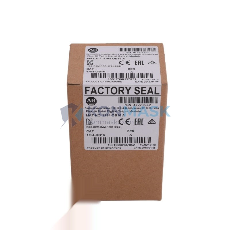 Allen-Bradley 1794-OB16 Allen-Bradley Flex I/O - Technical Label and Specifications