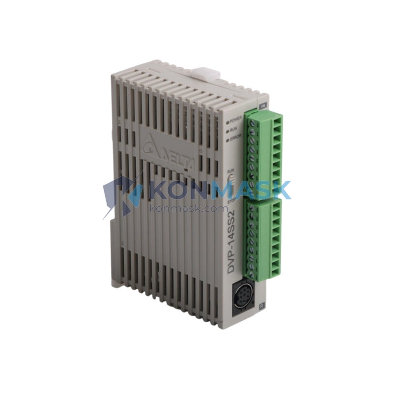 DELTA DVP14SS211R DVP-SS2 (Slim PLC) - Front Panel and Connectivity View