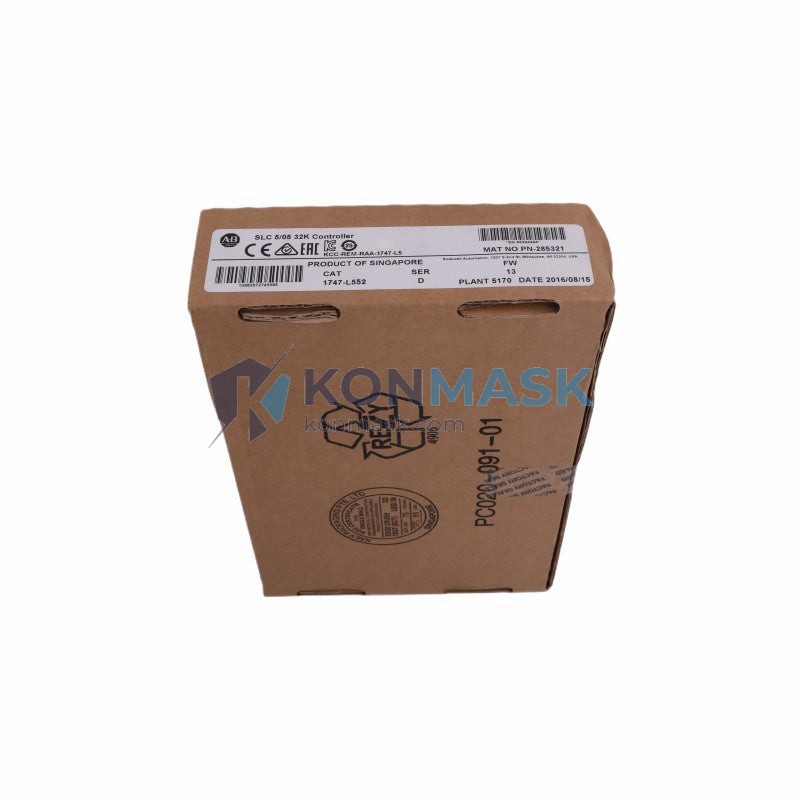 PLC 1747-L552 - Technical Label and Specifications