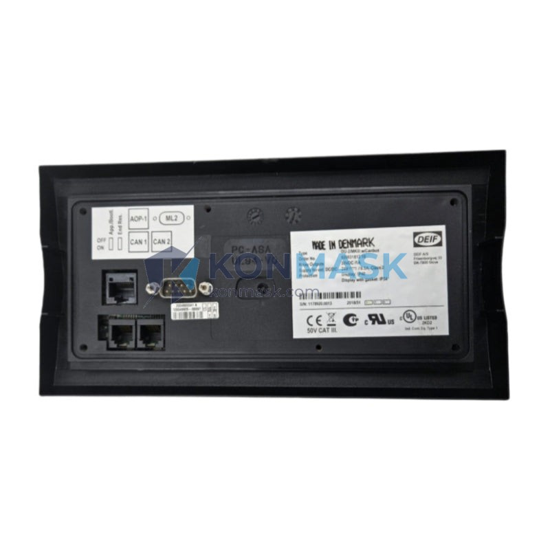 DEIF DU-2/MKIII Display Unit (DU) - Front Panel and Connectivity View