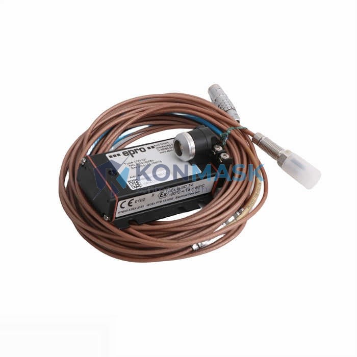 EPRO PR6423/10R-010 CON021 PR6423 Eddy Current Sensor - Front Panel and Connectivity View