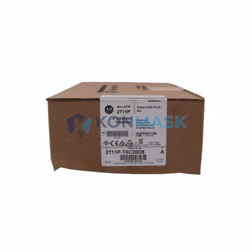 Allen-Bradley 2711P-T6C20D8 PanelView Plus 6 - Front Panel and Connectivity View