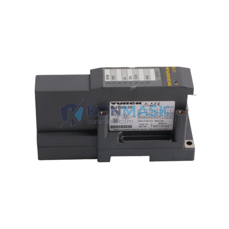 TURCK BL67-GW-DP - Technical Label and Specifications