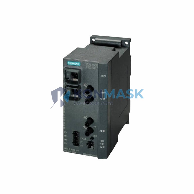 Siemens 6GK5202-2BB00-2BA3 SCALANCE X-200IRT - Front Panel and Connectivity View