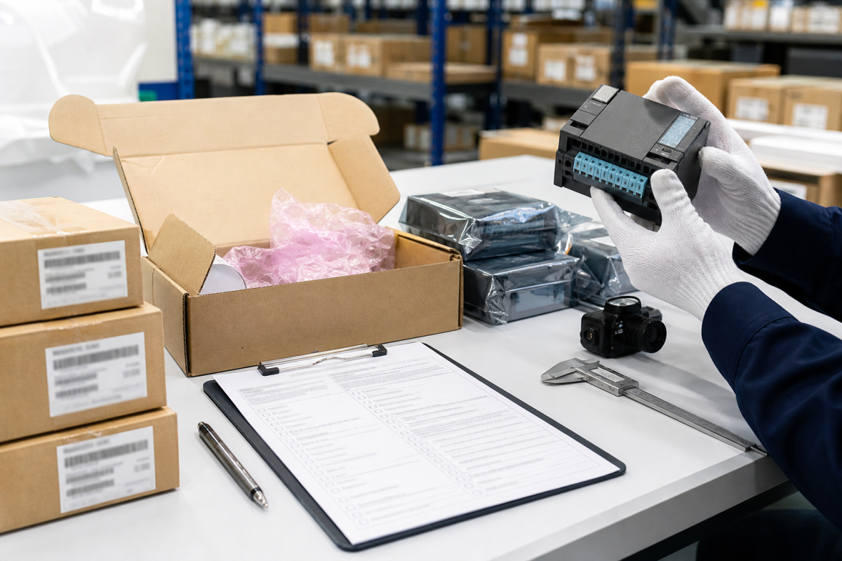 new surplus automation parts receiving inspection 2026