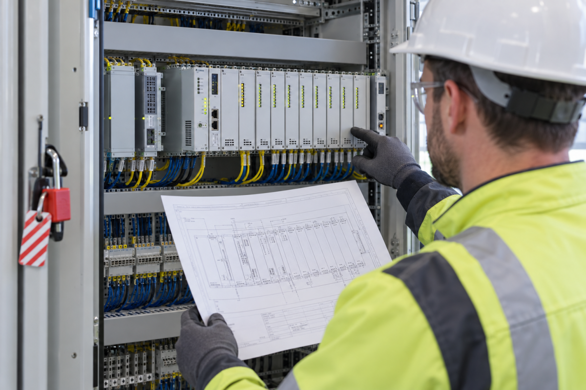 HIMA HIMax safety controller rack and module identity checked during a bright planned maintenance outage 2026